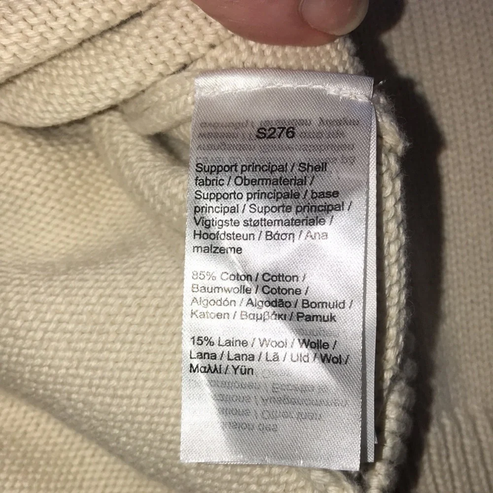 Lacoste Cream Cardigan with Black Accents - Picture 11 of 16